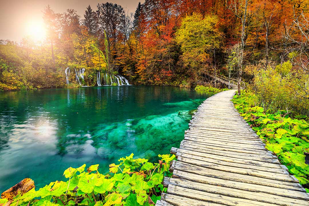 Plitvica Lakes in Fall